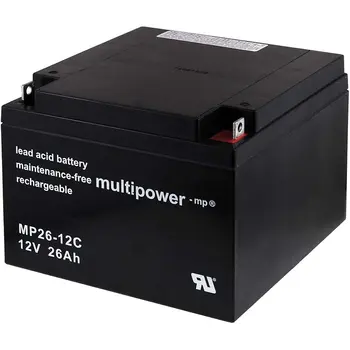 

Powery lead acid battery (multipower) MP26-12C zyklenfest