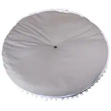 Серый хлопковый придиванный коврик около 80 см-1 шт