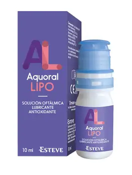 

Aquoral lipo eye drops 10 ml oophthalmological solution lubricant and antioxidant without preservatives