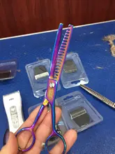 Barber Scissors Curved Professional Thinning Shears Dog Cat 9CR Pet-Dog High-Quality
