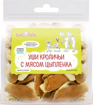 

Dog Fest rabbit ears with chicken meat (515g.)