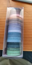 20 unids/pack Multi-color de la cinta de Washi Scrapbooking decorativo cintas adhesivas de papel japonés adhesivo de papelería