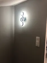 Lighting-Decoration Wall-Lamps Led-Sconce Bedside Bedroom Aisle Black Modern Minimalist