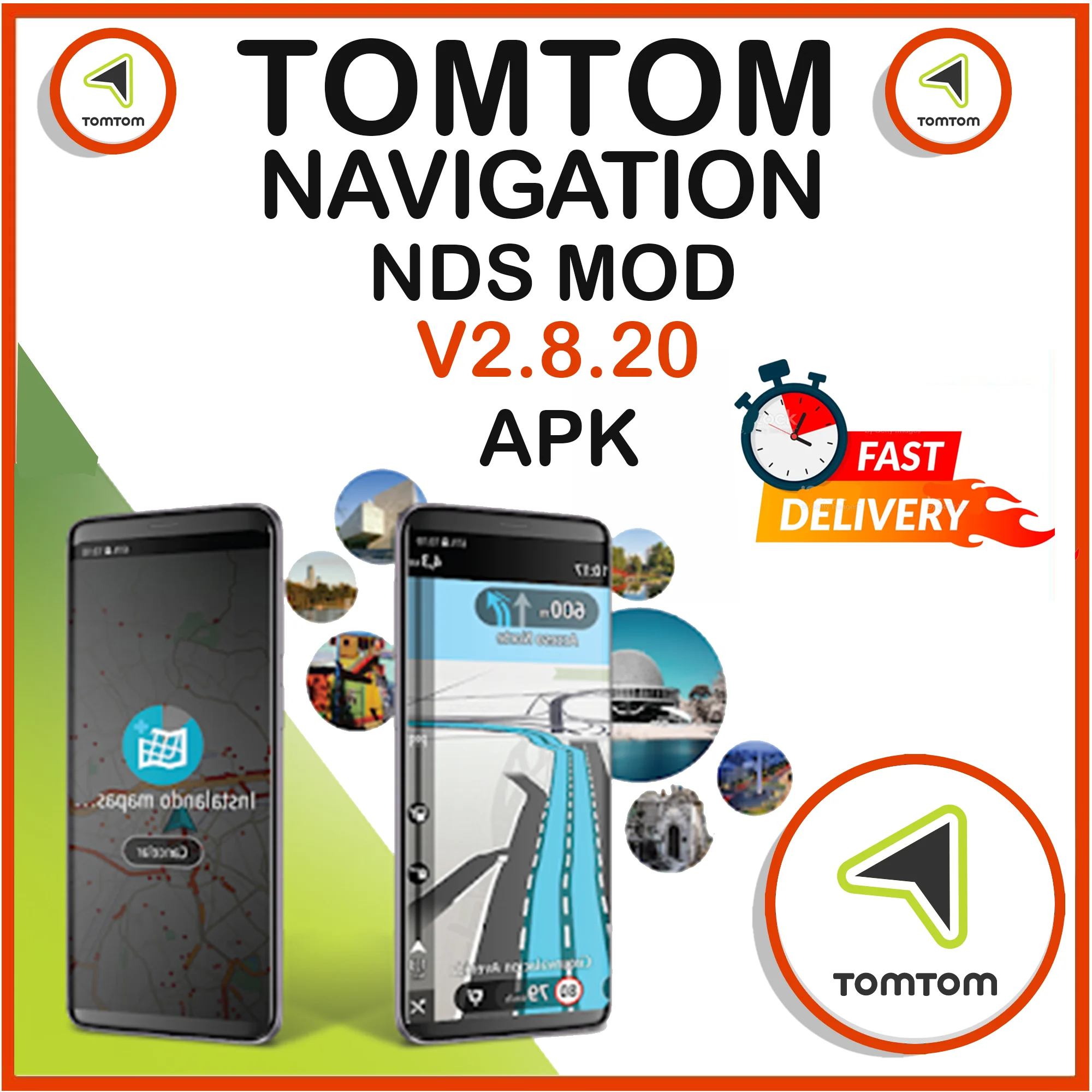 Navegación de TomTom Nds MOD v2.8.20 para Android