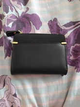 Cartera pequeña para mujer, monedero pequeño, billetera pequeña con broche para tarjeta de mujer