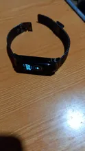 Correa de Metal para Xiaomi Mi Band 4 3 5, repuesto de pulsera de acero inoxidable sin tornillo