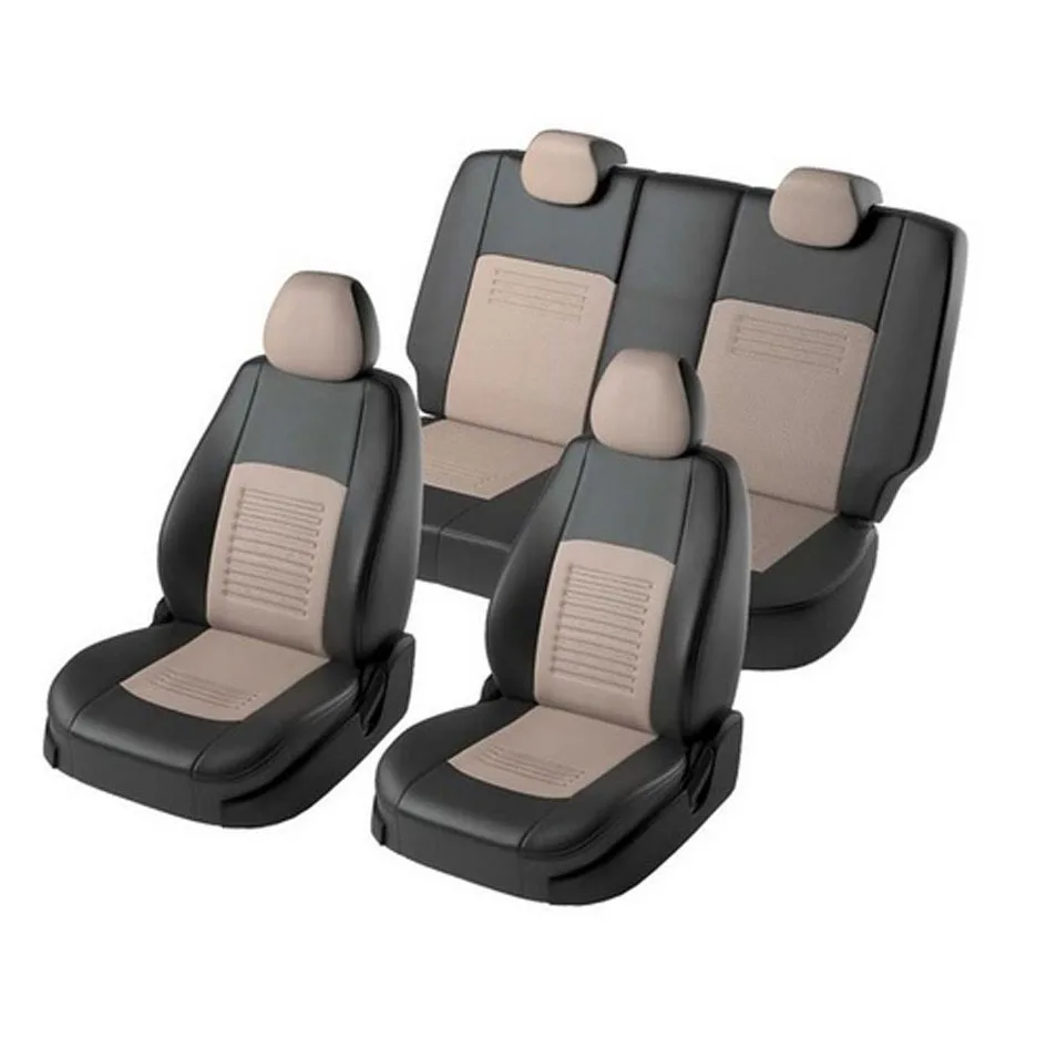 Для Renault Sandero Stepway c 2013-2021 гв (Сандеро Степвей) (БЕЗ БОКОВЫХ AIRBAG) модельные чехлы из