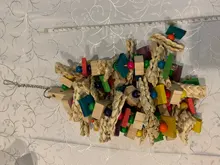 Toy Blocks Bird-Cage Bite-Toy Macaws Parrot Cockatoos Chewing Toy-Bird African Grey Large