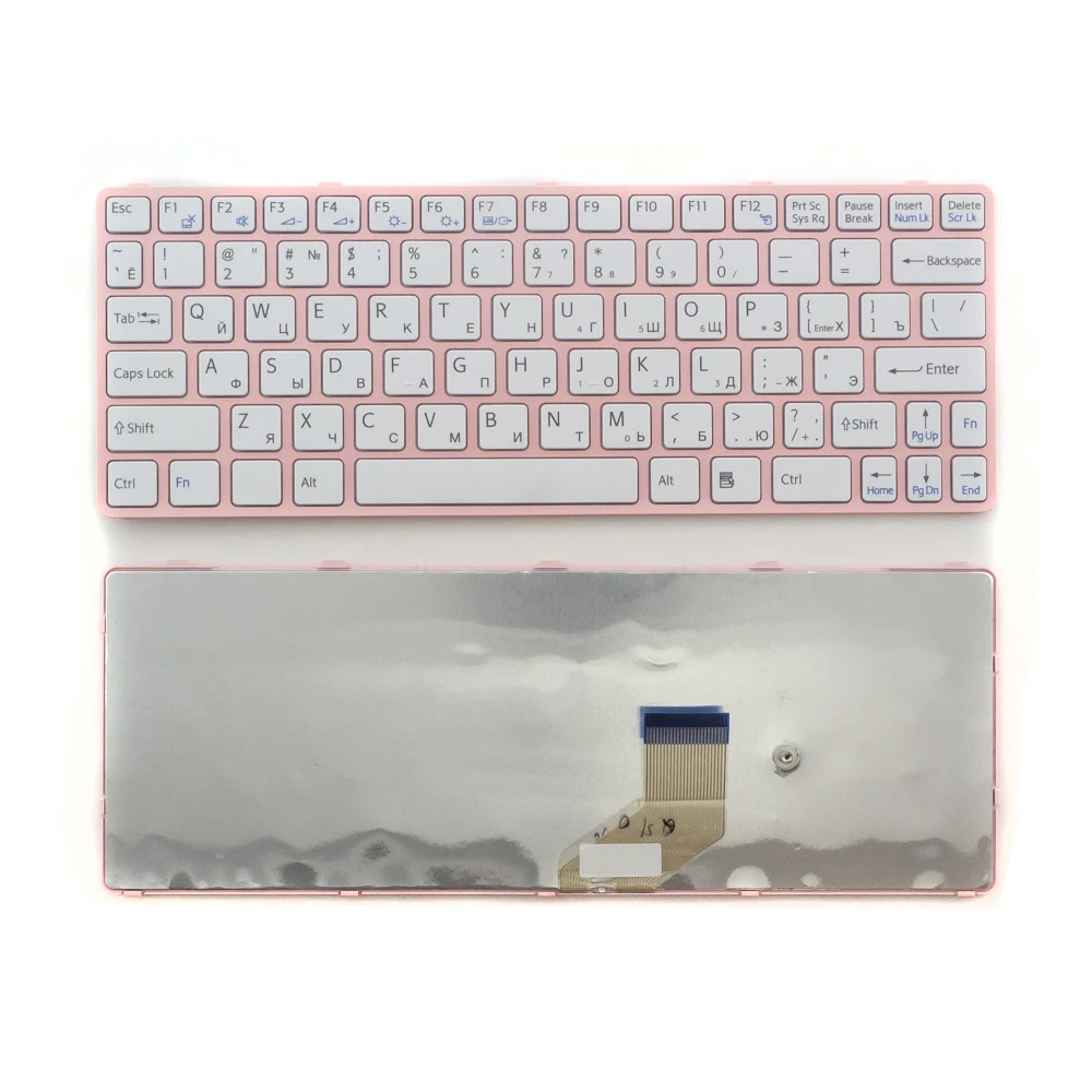 Laptop keyboard for Sony Vaio sve11 white with pink frame | Компьютеры и офис