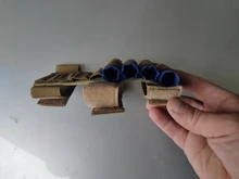 Estuche táctico militar para Rifle, 8 rondas, con culata, porta munición, calibre 12/20, funda para el brazo, caza, Mag