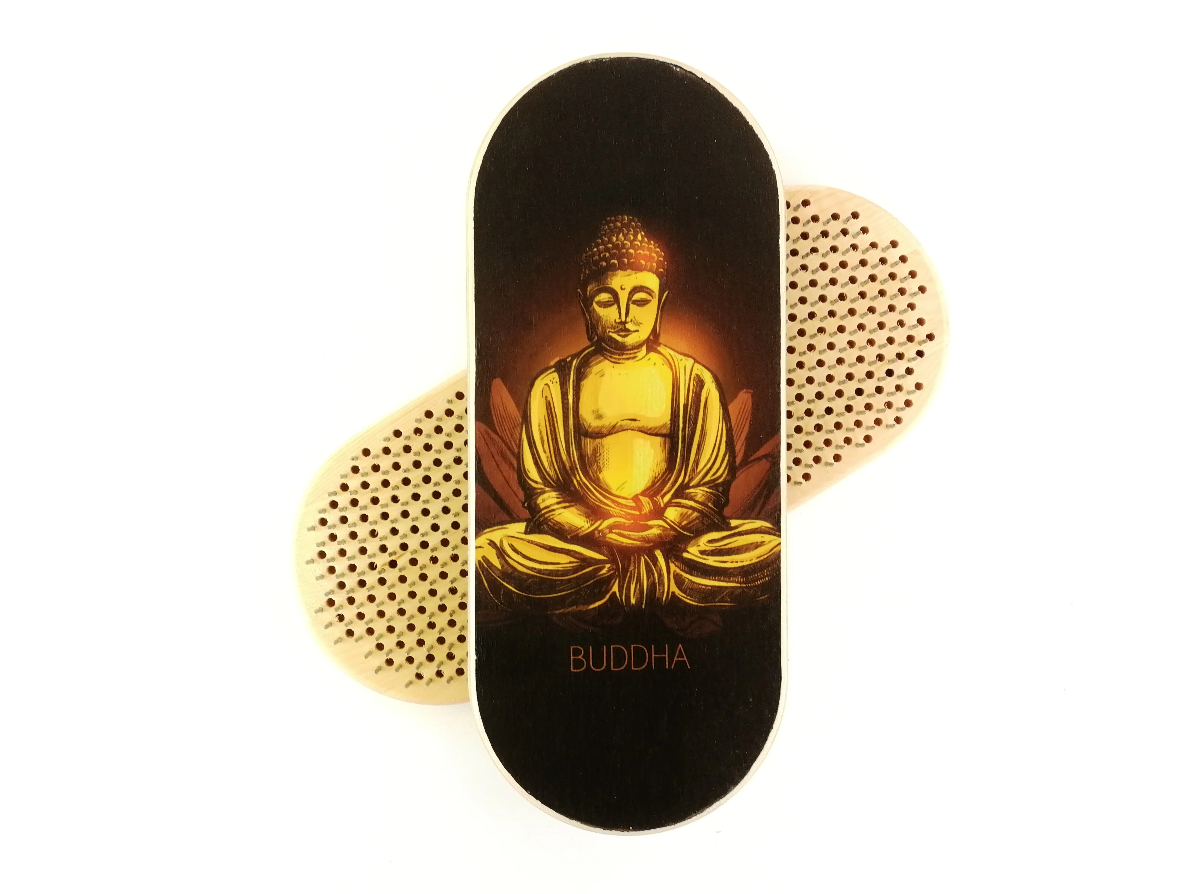 Йога доска Садху "Будда"из кедра Массажер для стоп гвоздестояние-Sadhu board for Yoga