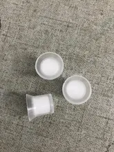 Anillo tinta de tatuaje con esponja, 100 Uds. Anillo tinta de tatuaje, tapa de pegamento con esponja, Microblading, pigmento, soporte de herramienta de tatuaje, suministro de accesorios de maquillaje permanente