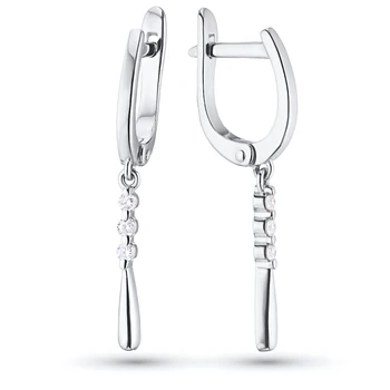 

Earrings made of white gold with diamond e0901sg03185100