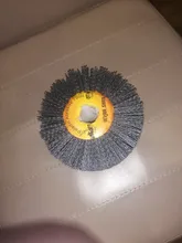 Cepillo eléctrico de alambre abrasivo de nailon, rueda de pulido para carpintería y metalúrgica, 120x100x19mm, 1 Uds.
