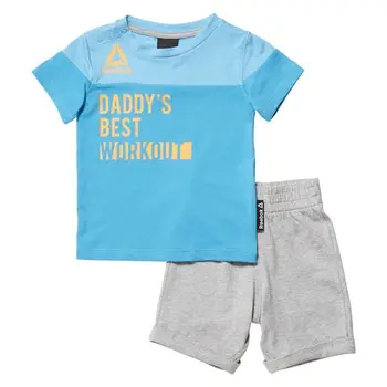 

Sports Outfit for Baby Reebok G ES Inf SJ SS Blue Grey