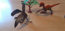 Oenux-figuras de dinosaurios de Jurassic, modelo de Tiranosaurio Carnotaurus, regalo para niños