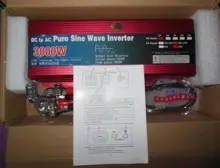 Sine-Wave-Inverter Voltage-Transformer-Power 3000W 220V Pure Led-Display 12V/24V To AC110V