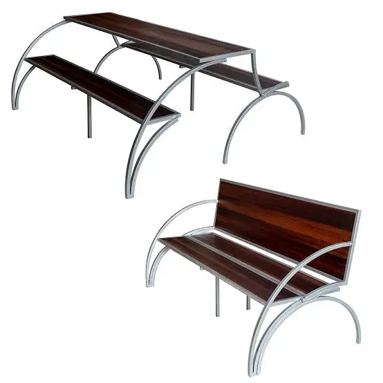 

collapsible table and bench, garden table, picnik table, home furniture, garden furniture wood and aluminum alloy table