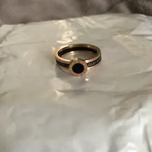 JeeMango-anillos de boda con números romanos para mujer, joyas de acero inoxidable de titanio y oro rosa, joyería JR19060