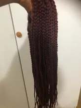 ANOGOL-peluca larga de encaje sintético sin pegamento para Mujeres Afro negro, color burdeos, para uso diario