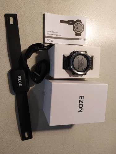 Отзыв о товаре Новое поступление Ezon T007 сердечного ритма Мониторы цифровые часы Будильник Секундомер Для мужчин Для женщин Открытый Бег Спортивные часы с нагрудный ремень от пользователя A***v