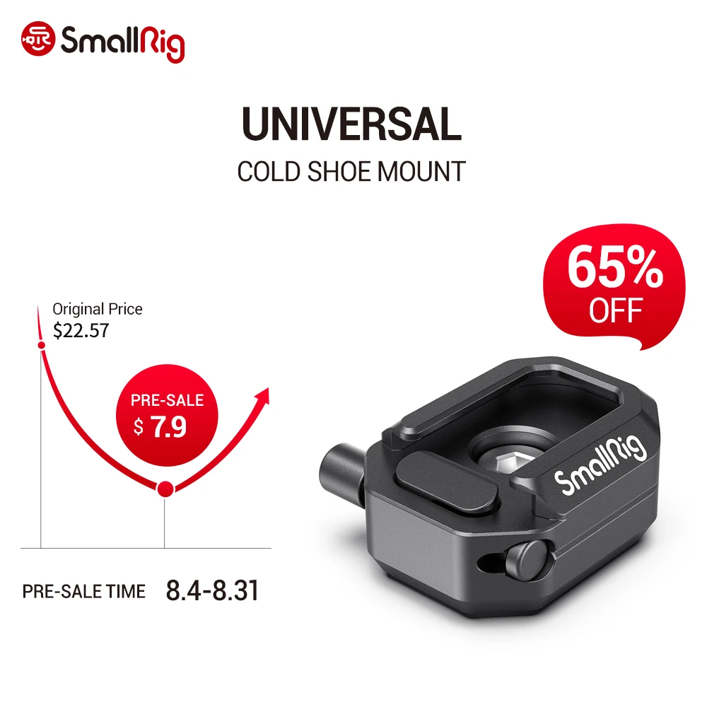 

SmallRig Multi-Functional Cold Shoe Mount with Safety Release 2797