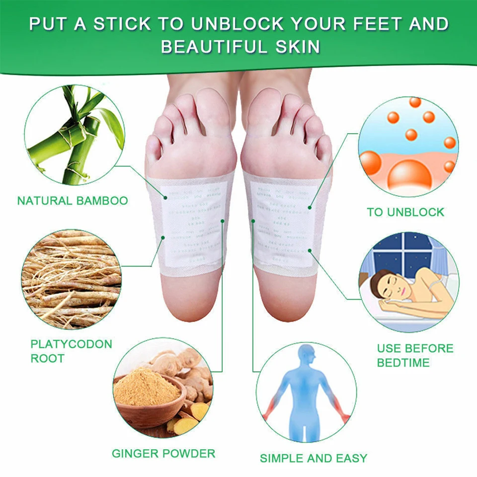 Детоксикационный пластырь для стоп от шлаков и токсинов