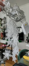 Led-String-Lights Christmas-Snowflakes Holiday Party Connectable Waterproof Wave