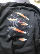 Sudadera con capucha y cuello redondo para hombre, prenda deportiva masculina de chándal con estampado de Anime Harajuku, ropa de calle de gran tamaño con cuello redondo