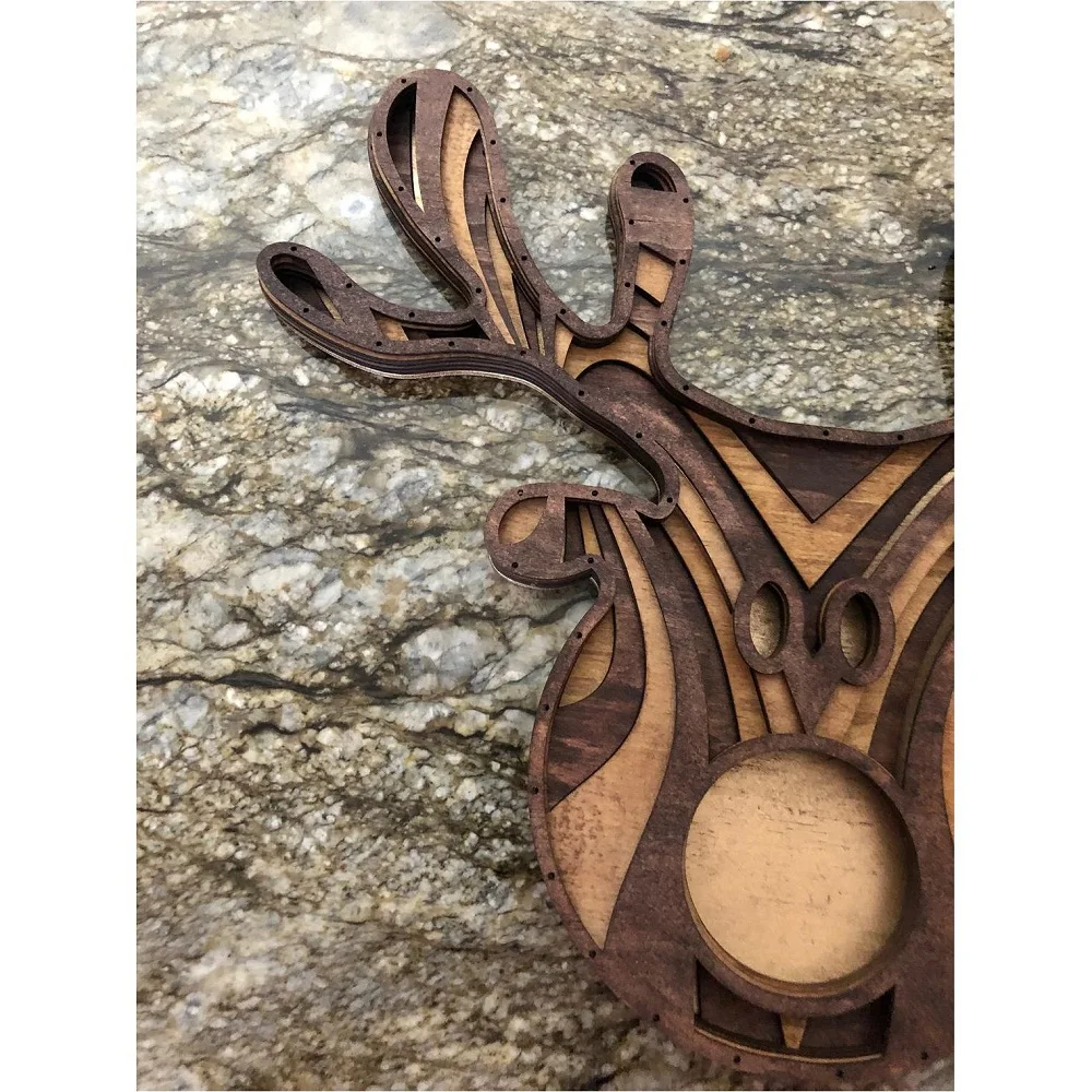Файлы для лазерной резки Многослойная Mandala Олень цифровой CNC Вектор планы модель