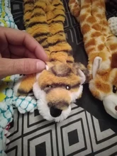 Peluche suave de cebra con sonido de tigre para mascotas, juguete para mascotas
