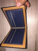 Cartera de cuero sintético para hombre, cartera masculina de cuero sintético de marca de lujo, Estilo Vintage, monedero, tarjetero, portatarjetas