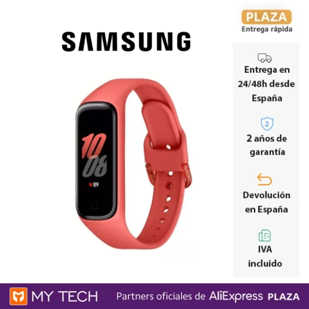 Samsung Galaxy Fit pulsera de actividad, reloj deportivo, notificaciones, acuático, 21 días batería, recordatorios|Pulseras inteligentes| -