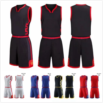 

Customize Basketball Jerseys Shorts Set MEN Professional Throwback T-shirts DIY College Team Logo Uniforms Quick Dry Sportswear