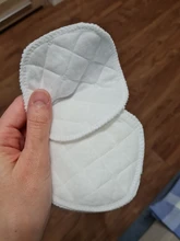 Almohadillas de algodón de 3 capas, 12 Uds. (6 pares), almohadillas de pechos reutilizables para lactancia, almohadilla lavable Lisa orgánica impermeable, accesorio para lactancia de bebé