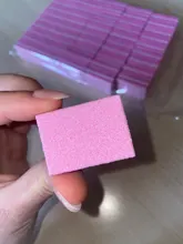 Mini bloques de doble cara para limas de uñas, esponja colorida, tira de tope de lijado, herramientas de manicura de pulido, 10/25/50 Uds. Por lote