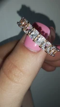 Huitan-anillo de compromiso con Circonia cúbica para mujer, sortija de compromiso, de boda, de lujo, cuadrado, Micro pavé, promesa de amor, gran oferta