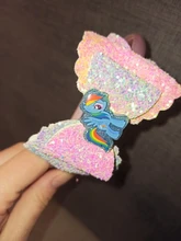 Clip para el pelo para niña, accesorios de cabello para chica, horquillas con lazo, cinta para el pelo, tocado elástico de dibujos animados, regalo, My Little, muñecos de poni