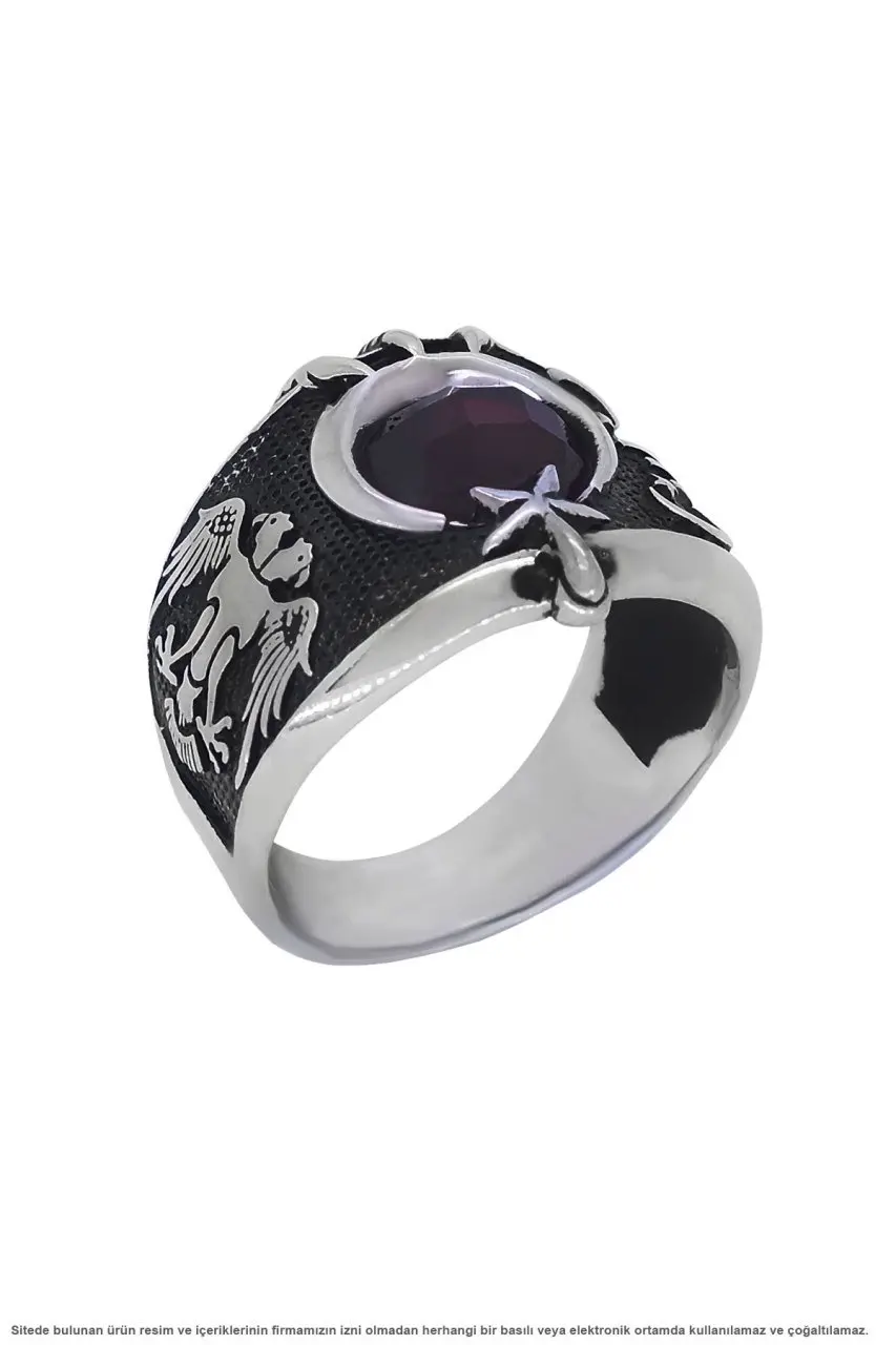 

The moon the stars Silver Men 'S Ring