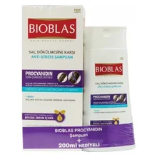 Biolas шампунь против выпадения волос антистресс 400 мл+ 200 мл подарок экстракт винограда увлажняющий питательный антистресс-Ослабленный