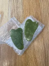 Rodillo masajeador Facial de Guasha Junta doble cabezas de remodelación de cara de elevación masajeador Natural Jade piedra cuello delgado herramienta de cuidado