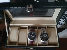 Caja de reloj de cuero PU con 1/2/3/5/6 rejillas, caja organizadora de almacenamiento para relojes de cuarzo, cajas de joyería, mejor regalo