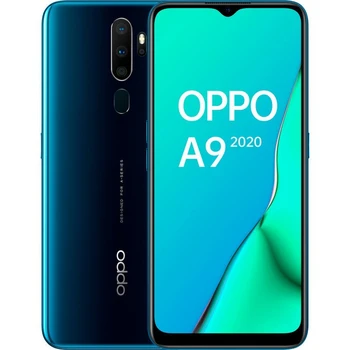 Перейти на Алиэкспресс и купить Телефоны Oppo A9 (2020), зеленый цвет (зеленый), 128 Гб встроенной памяти 4 Гб оперативной памяти, hd-экран + 6,5 дюйма, две sim-карты.