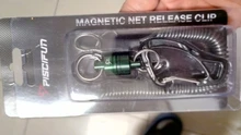 Piscifun magnético neto liberación de pesca de aluminio fuerte tren Red titular 7.7LB cordón Cable tire 3,5 KG/Verde/Negro/plata