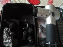 Pistola de masaje recargable con pantalla LCD, masajeador muscular de percusión de tejido profundo para alivio del dolor, masajeador corporal eléctrico de mano, nueva