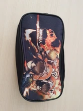 Attack On Titan-bolsa para bolígrafos con póster para niños, niños y niñas, moderna, de alta calidad, escolar