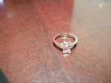 Anillos de Compromiso con diseño de Pata de Gato para mujer, anillos elegantes de circonia cúbica rosa para mujer, joyería de boda para mujer