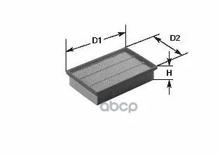 Фильтр Воздушный Opel: Calibra A 90-97, Vectra A 88-95, Vectra A Хечбэк 88-95, Volvo: 760 81-91 Clean filters арт. MA678