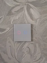 Glass-Switch-Panel Controler Touch-Switch Fire-Line Minitiger Smart Home 3-Gang Single