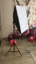 Foto de equipo de estudio fotografía Kit de iluminación Softbox 50x70CM profesional de luz continua sistema Caja suave